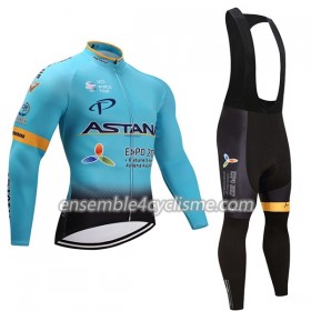 Tenue Maillot M/L + Collant à Bretelles 2017 Astana Pro Team N001